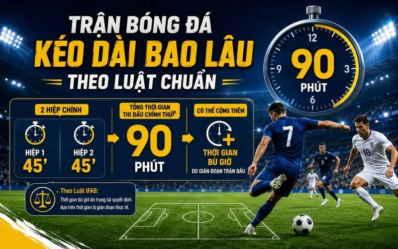 Trận Bóng Đá Kéo Dài Bao Lâu – Thời Gian Thi Đấu Theo Luật Chuẩn