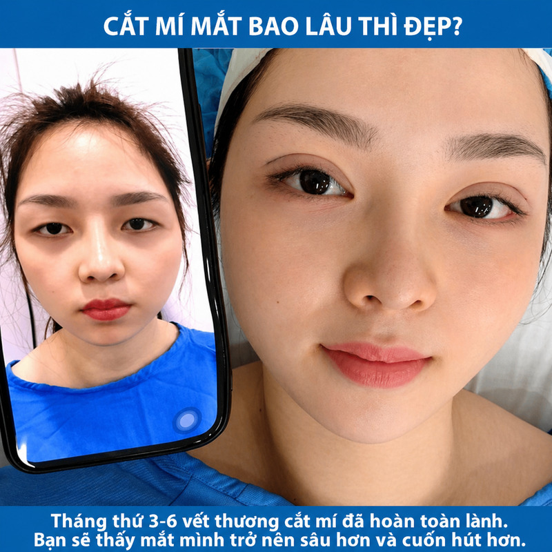 Cắt mí sau bao lâu thì đẹp tự nhiên? Lịch hồi phục chi tiết