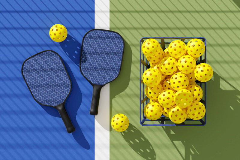 Để chơi pickleball, người chơi cần chuẩn bị vợt, bóng, giày thể thao và sân đúng kích thước. 